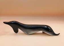 1960s Lubomir Tomaszewski Cmielow Porcelain Elongated Abstract Dachshund Dog