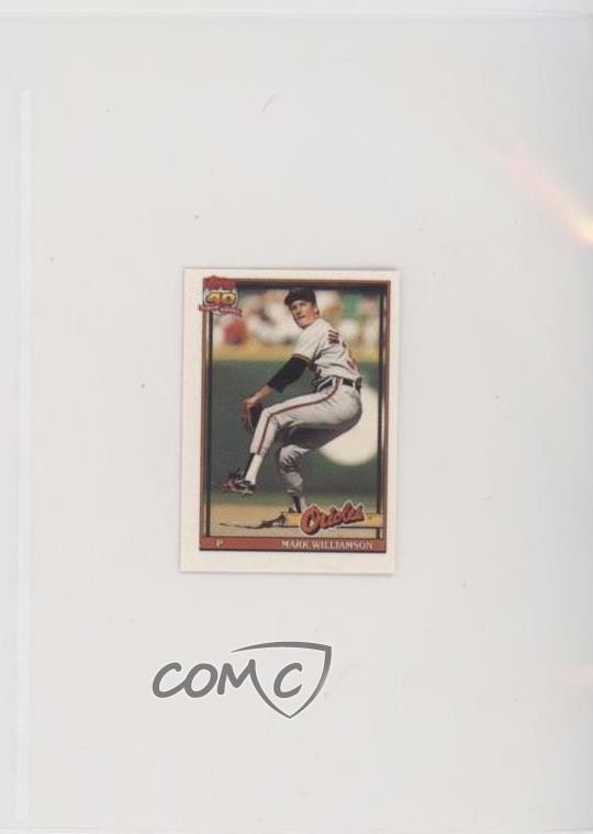 1991 Topps Micro Mark Williamson #296 0c4