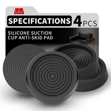 Non Slip Furniture Pads (4 inch) Anti Skid Pads for Furniture Bed Leg Pads No...