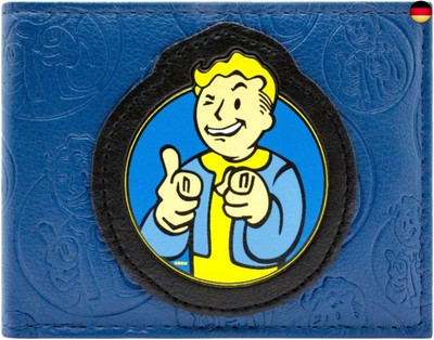 Bethesda Fallout 4 Vault Boy Blau Portemonnaie Geldbörse