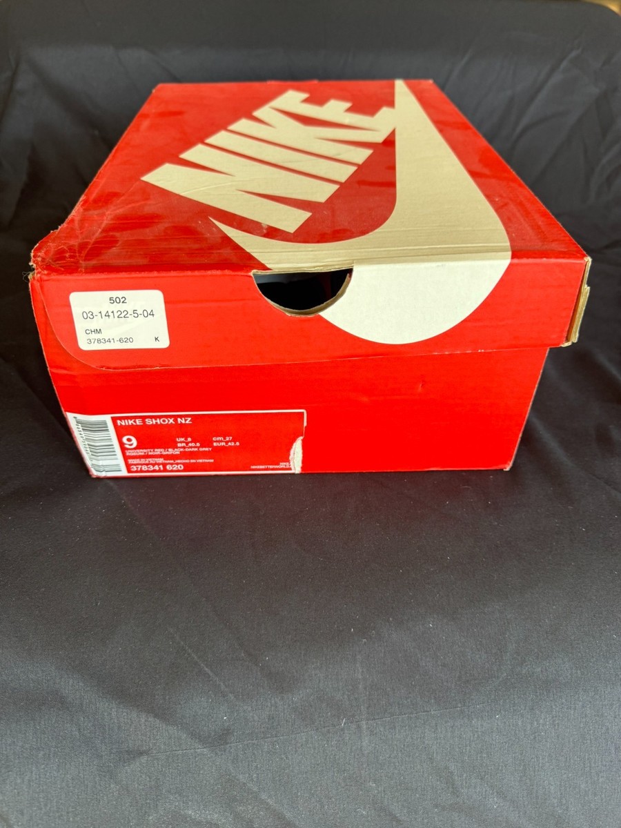 Nike Shox NZ University Red/Black-Dark Grey New in Box Men Shoes