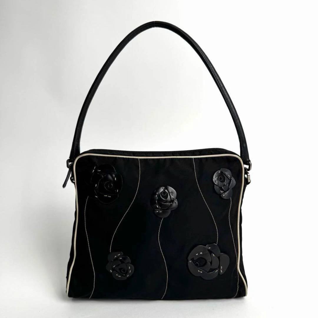 PRADA Black Floral Bags & Handbags for Women for sale | eBay