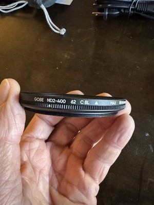 Used Gobe NDX 62mm Variable Neutral Density Lens Filter ND2-400