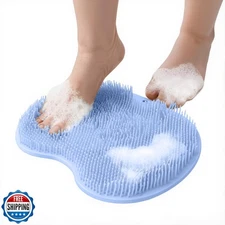 Eptchn Hands-Free Silicone Foot Scrubber Mat GripCleanse with Suction Cups – 