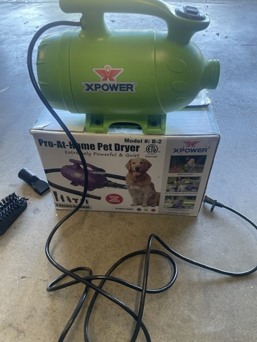 XPOWER B-2 Pro at Home 2 HP Pet Grooming Blaster Asciugatrice e Aspirapolvere Forza per Cani - Verde - Foto 2 di 4