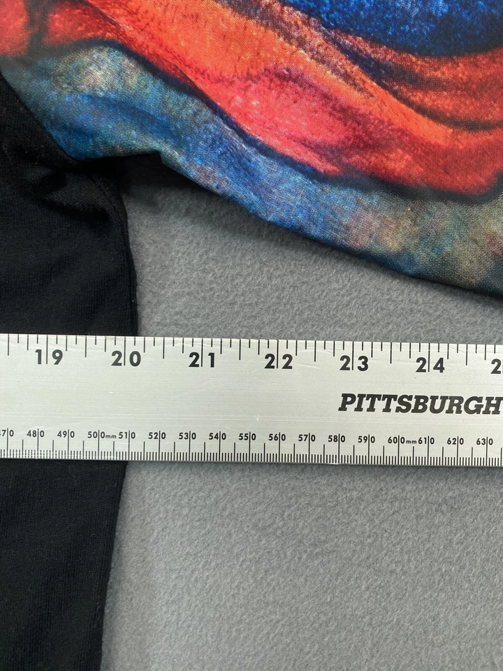 Fly Society T 恤男式中号黑色 T 恤纹身女士宝贝多色印花 — 第 2/4 张图片