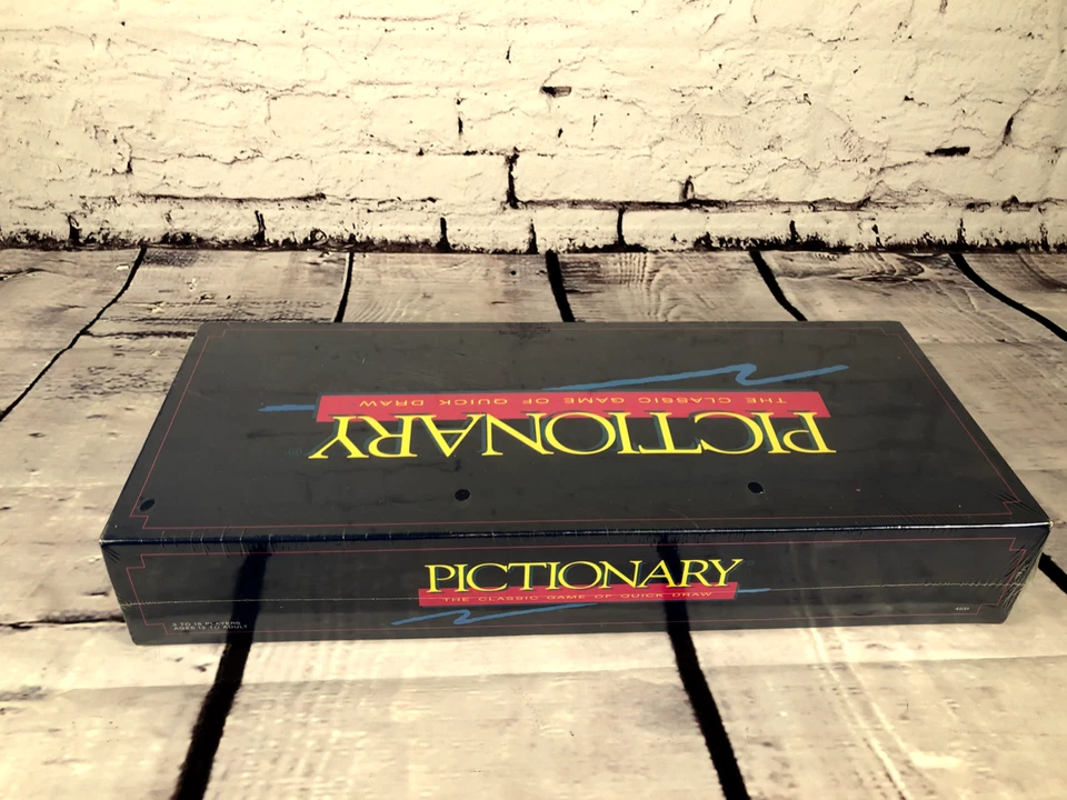 Pictionary 1993 Versión 'Actualizado para los 90' - Envoltura retráctil Juego familiar sellado Foto 3 de 4