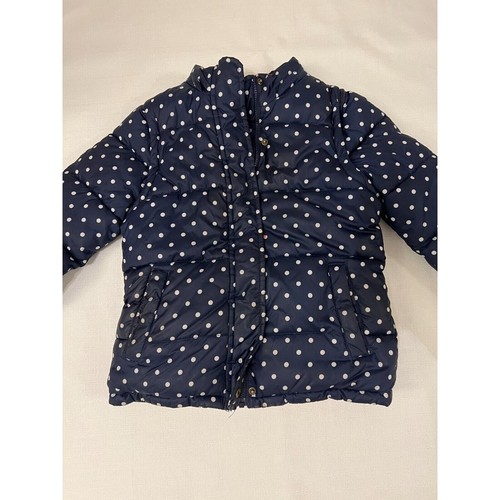 Mini Boden Jacket Girls Age 9-10 Years Blue Polka Dot Winter Sleeves Padded Coat - 第 1/23 張圖片