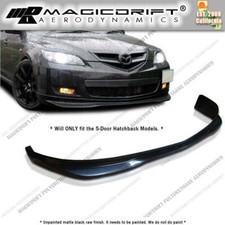 For 07 08 09 Mazda 3 Mazda3 Hatchback Ms Urethane Front Bumper Lip Speed Style