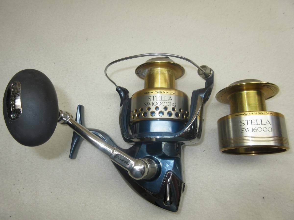 Shimano 01 Stella Sw 10000Hg Spinning Reel Used Free Shipping