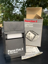 Vintage View Master Pana-Vue 2 Lighted 2x2 Slide Viewer CLEAN Original Box