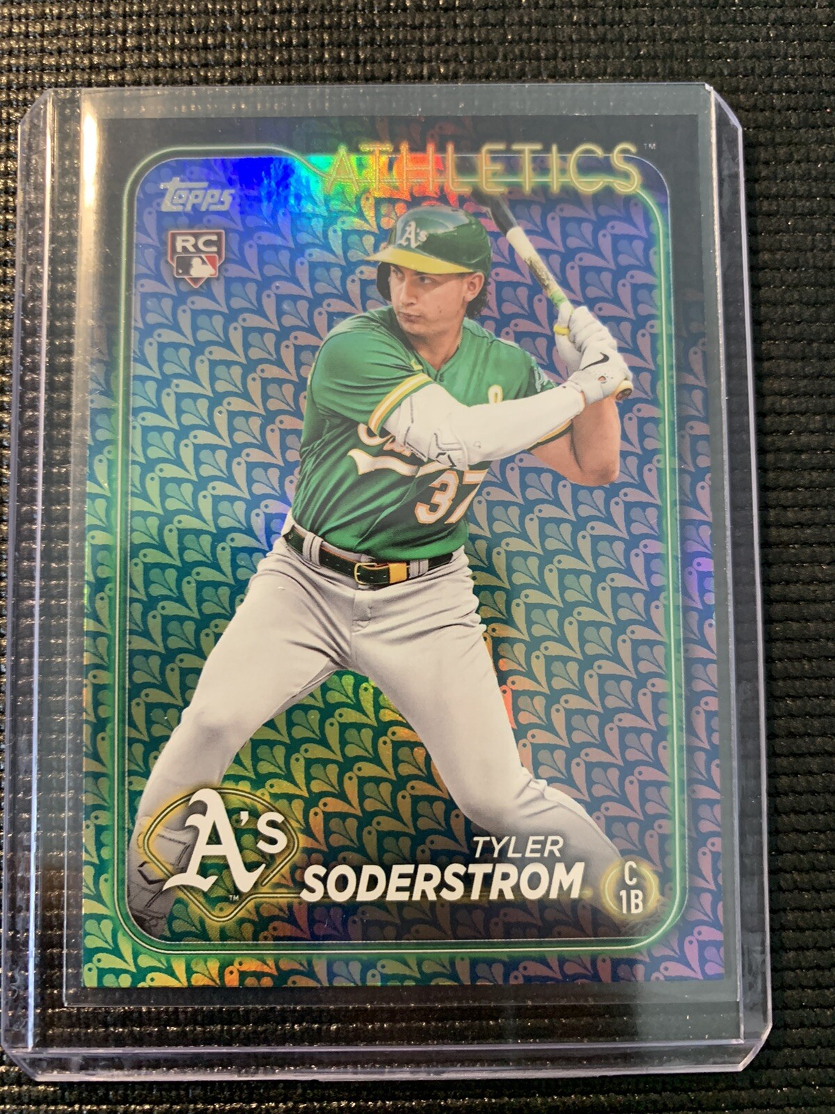 Tyler Soderstrom Athletics Rookie Holiday Foil 244 2024 Topps Series 1