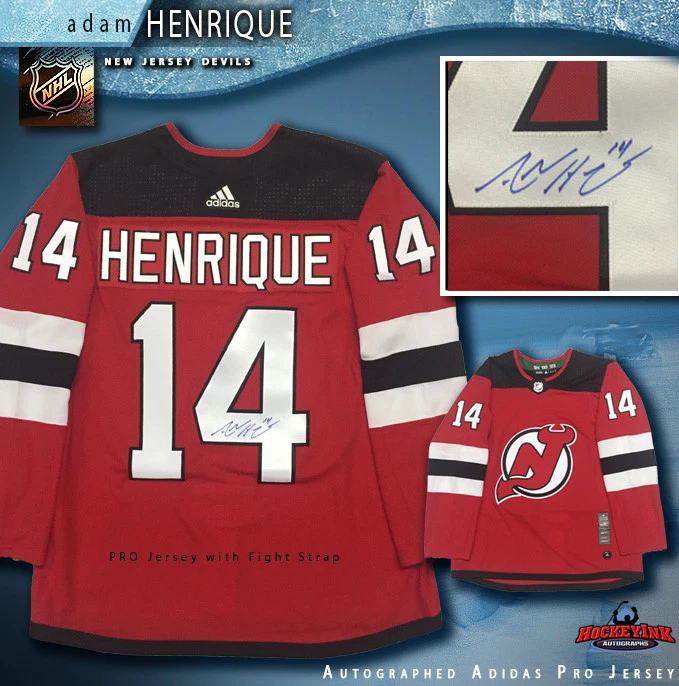 ADAM HENRIQUE Signed New Jersey Devils Home Adidas PRO Jersey eBay