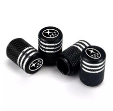 4x Black Aluminum Tire Air Valve Stem Cap Fits Most Subaru Cars Wagons Suvs 4x Black Aluminum Tire Air Valve Stem Cap Fits Most Subaru Cars Wagons Suvs