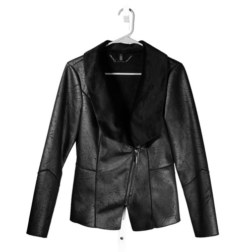 White House Black Market Women s Jacket Black Gray Waterfall Zip Moto white-house-black-market-women-s-jacket-black-gray-waterfall-zip-moto