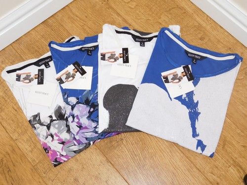 ELLEN TRACY Ladies screen print dolman top/tee shirt 4 sizes 4 colours BNWT - Picture 4 of 12