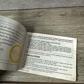 Hogan's Alley (Nintendo NES) Instruction Manual Booklet ONLY Rough