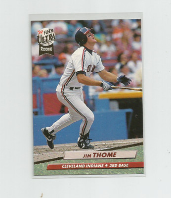 Jim Thome of the Cleveland Indians bats during a Major League... News