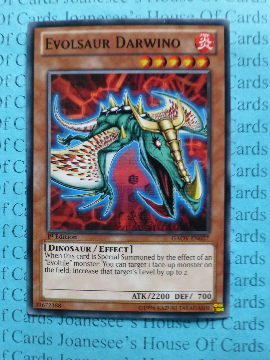 Yu-Gi-Oh! Evolsaur Darwino Card – GAOV-EN027 Common 1st Edition From Galactic Overlord