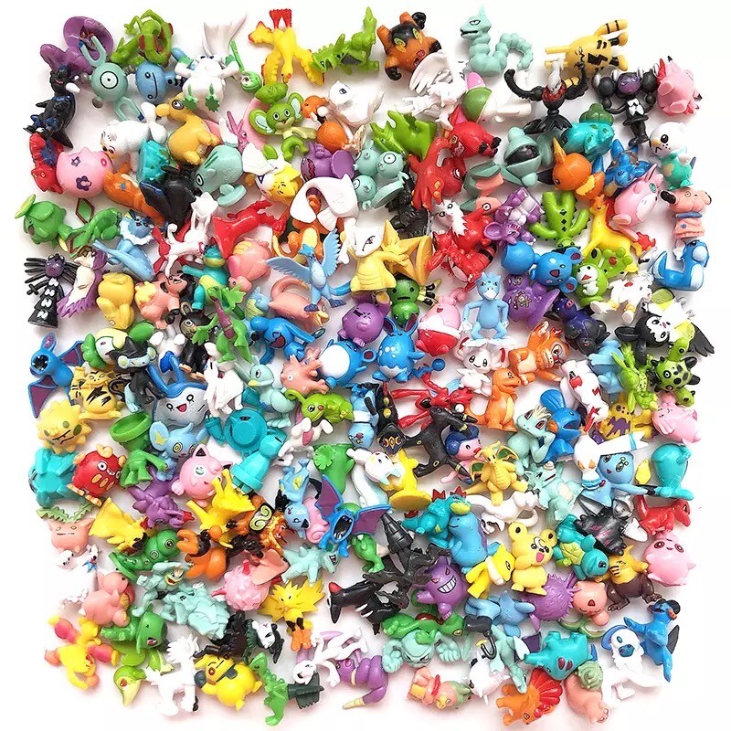 generic 1 complete set pokemon action figures multicolor 144pcs