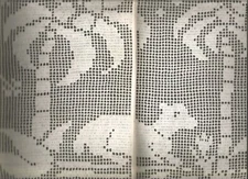 Vtg Crochet Patterns Elizabeth Hiddleson Doilies Filet Lamb or Roses Vol 27 J99