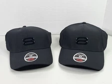 x2 Layer 8 Running Cap Hat Black One Size New