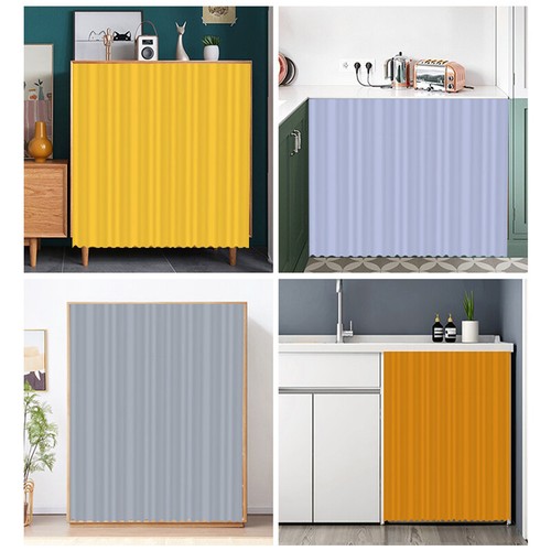 Armario Cortina Autoadhesiva Antipolvo para Estantes Abiertos Armario Decoración Cocina - Imagen 4 de 35