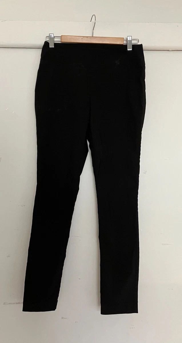 SABA LADIES BLACK STRAIGHT PANT FITS WELL EUROPEAN FABRIC SIZE 10
