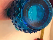 vintage fenton blue vase