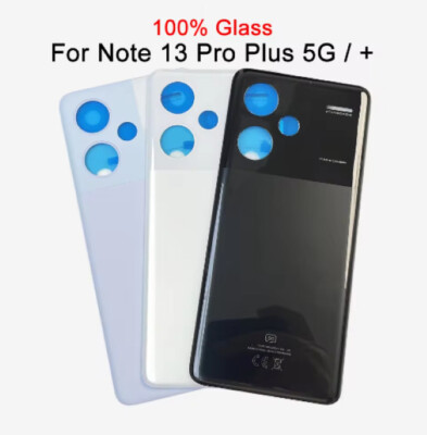 Glass For Xiaomi Redmi Note 13 Pro Plus 5G Back Battery Cover Back Door Housing