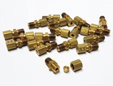 12 WEATHERHEAD 681x2x1 Brass 1/8" Tube OD x 1/16" MNPT Selfalign Male Connector