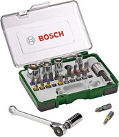 Bosch 27Tlg. Schrauberbit Ratschen-Set Ph, Pz, Hex, T, S-Bit ZubehöR Handwerk