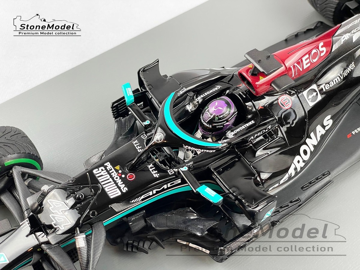 スパーク Mercedes F1 100勝目 Lewis Hamilton Mercedes F1 W12 #44 Lewis Hamilton Russia 2021 100th GP