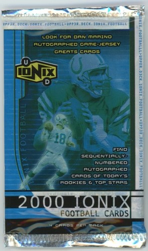 2000 UD Ionix Football Hobby Pack (Box Fresh) TOM BRADY Rookie Card?! - Picture 1 of 4