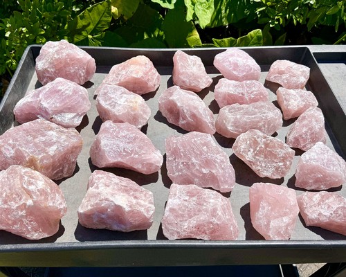 JUMBO Rose Quartz Natural Raw Crystals - Choose Size Huge Chunks (Love Stone) - Picture 2 of 11