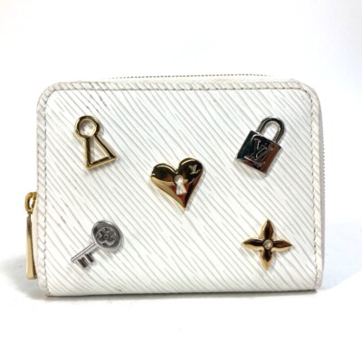 LOUIS VUITTON M63994 Epi love lock zip-around coin purse Coin Compartment  Wallet