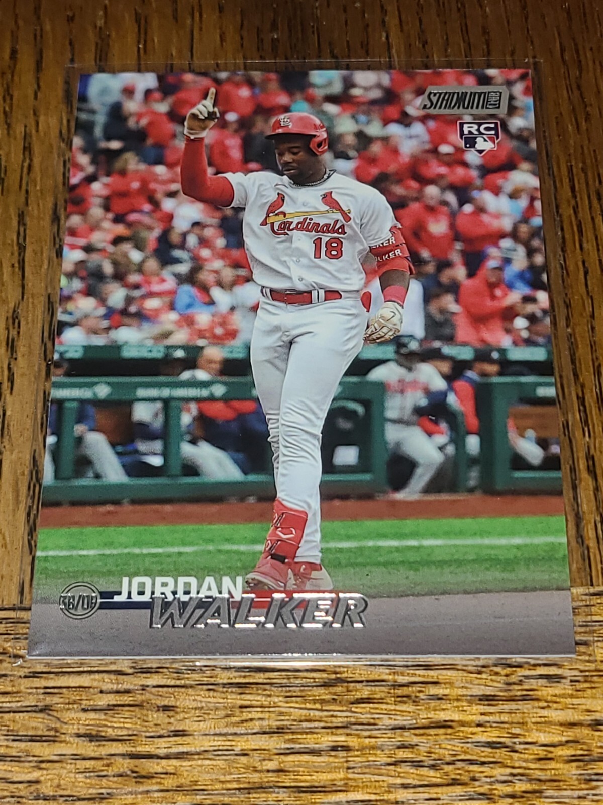 CARDINALS JORDAN WALKER 2023 TOPPS STADIUM CLUB #164 ROOKIE CARD RC