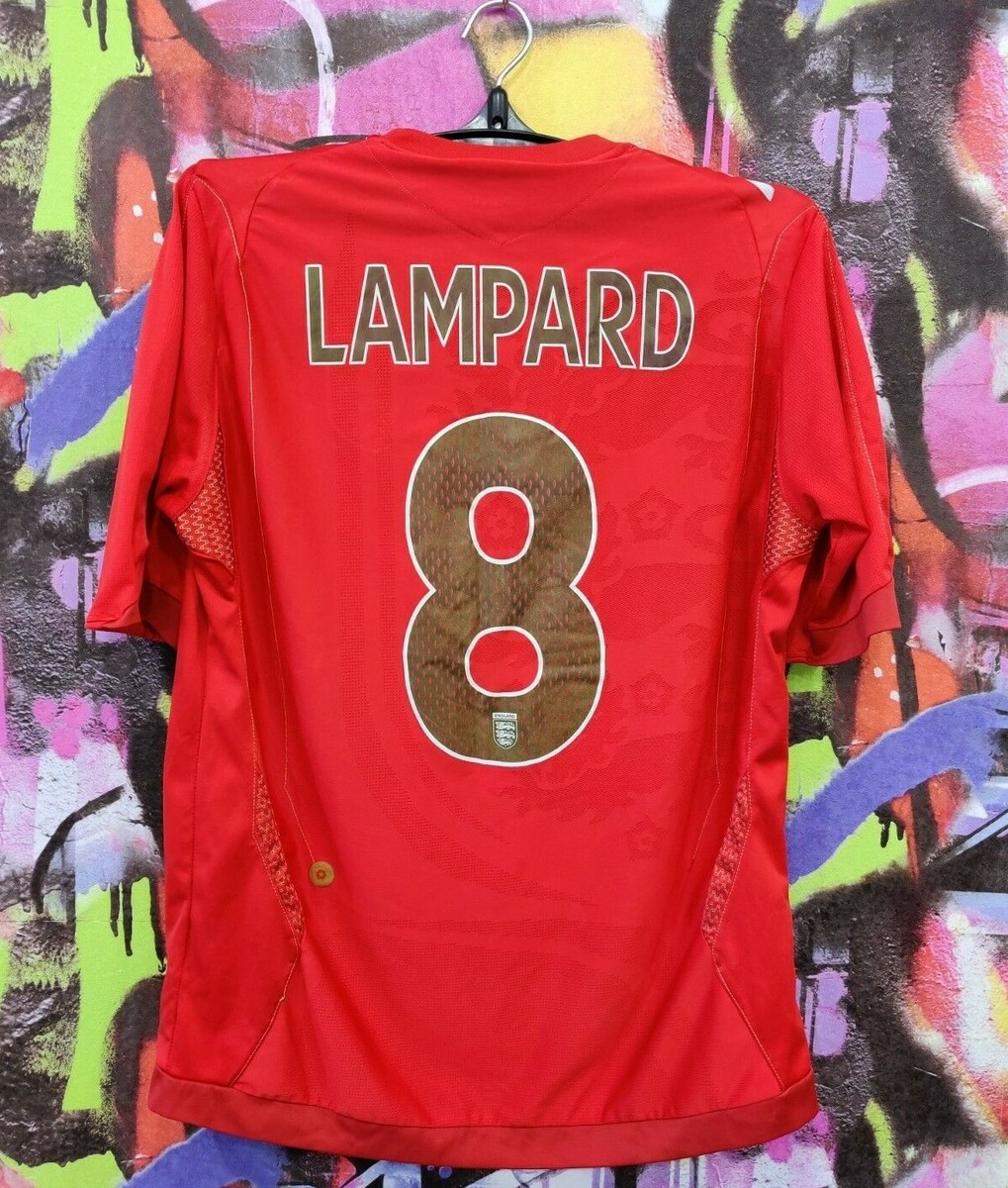 England World Cup 2006 FRANK LAMPARD #8 Football Shirt Soccer