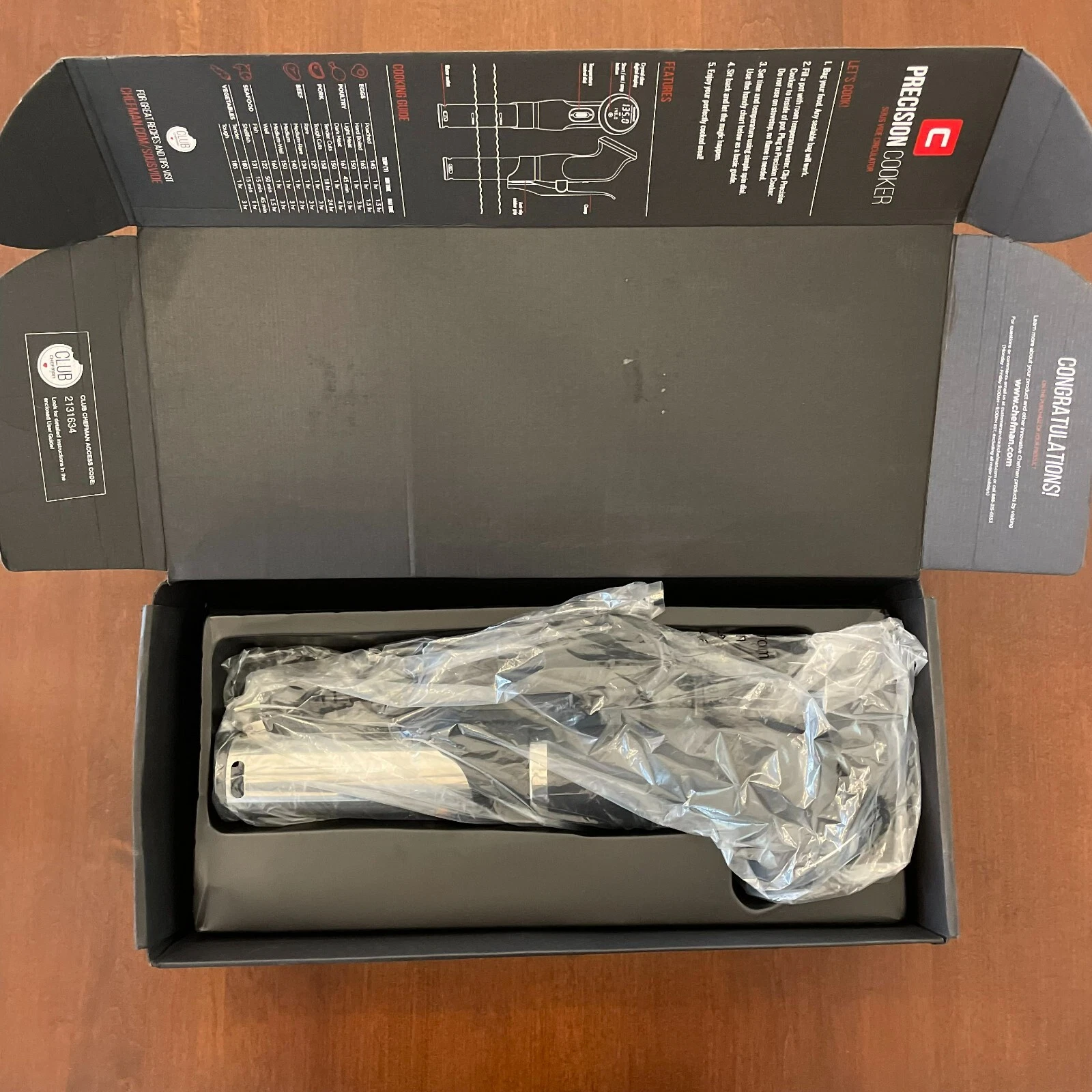 Chefman Sous Vide Stainless Steel Precision Cooker RJ39-v2-Black