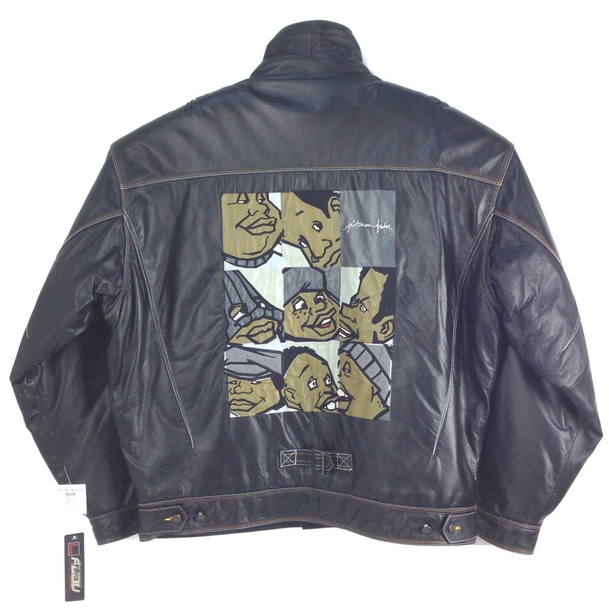 PLATINUM FUBU MEN OUTFIT, SET ,JACKET & PANTS, COWHIDE