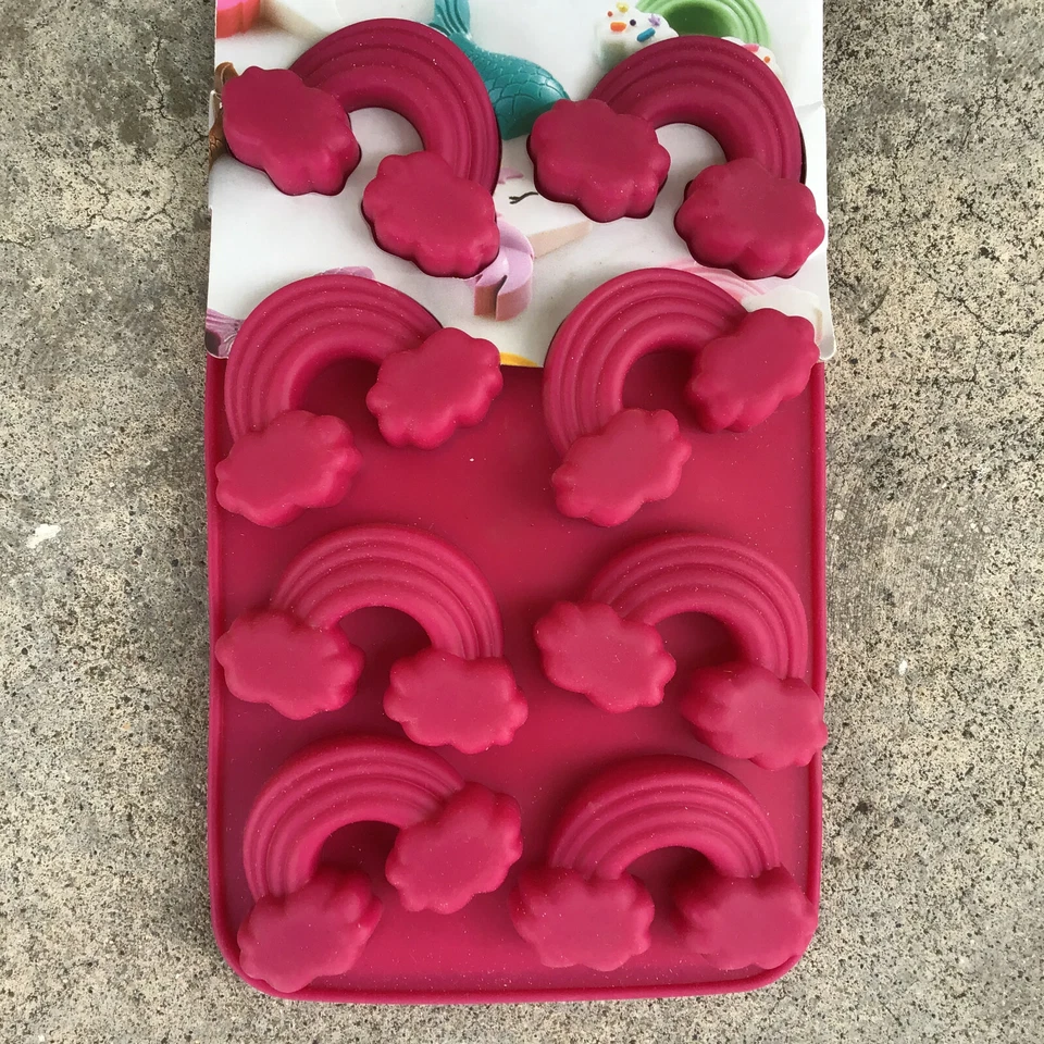 Trudeau Silicone Chocolate Rainbows Clouds Molds 2 Pack Purple - Image 3 of 3