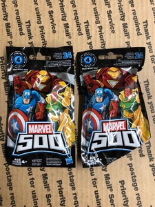 Lot Of 6 Marvel 500 Series 4 Mini Action Figures Blind Bags Party