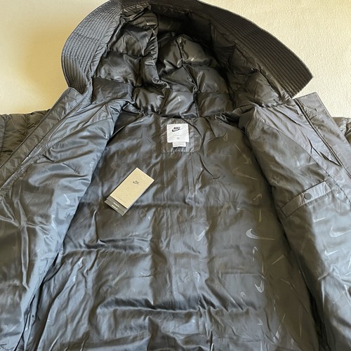Nike Sportswear Women XXL Swoosh Puffer PrimaLoft Therma Fit Jacket Black - Picture 7 of 14