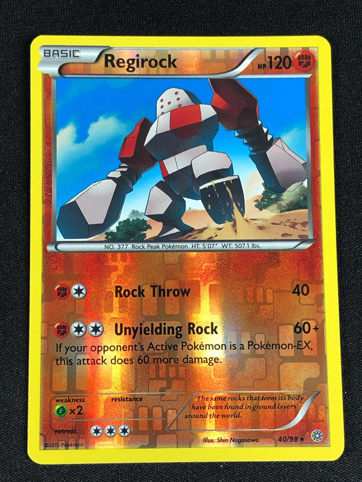 POKEMON REGIROCK 40/98 REVERSE HOLO RARE NM eBay
