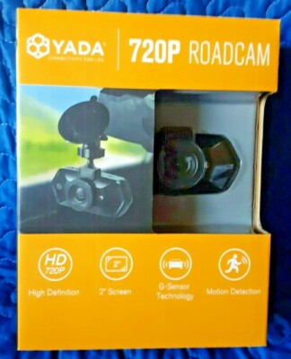 Yada 720P Roadcam Black Dash Camera, 120-Degree Wide Angle Lens, G-Sensor Techno