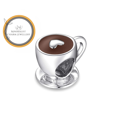 Coffee Cup Charm For Bracelet, Charm For Coffee Lovers, Espresso Charm