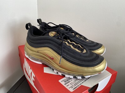 Pre-Owned Nike Air Max 97 QS Metallic Gold Red Black AT5458-002
