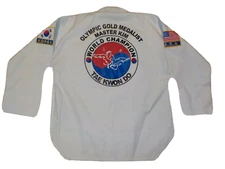 Tae Kwon Do Olympic Gold Uniform Shirt World Champ Master Kim Size 1 / 160cm