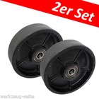 2er Set Hubwagen Lenkrolle 3 to 180 x 50 mm PU Ersatzrolle inkl. Kugellager