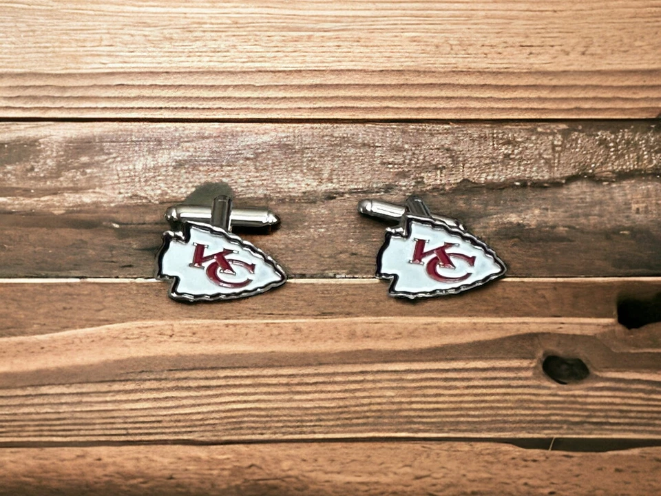 Gemelos, clip de corbata o juego completo de los Kansas City Chiefs Foto 3 de 4